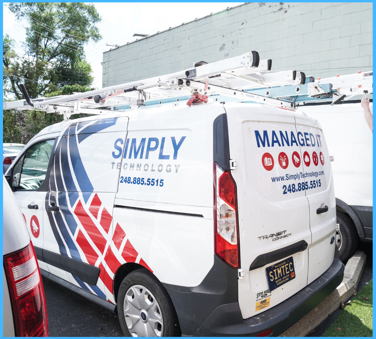 Simply Technology service van in Metro Detroit